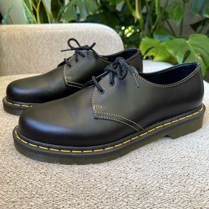 Dr Martens 1461 Leather Derby Oxfords Black Size 9 Shoes
